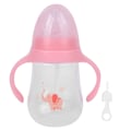Miniatyrbillede 2 af 2: Babyflaske Amning Brystmælksflaske Dråbe-resistent Bred-kalibreret Flaske med Håndtag til Små Babyer Pink 240ml