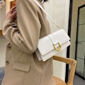 Miniatyrbillede 3 af 5: Mode kunstig læder skuldertaske underarms taske kvinders baguette taske crossbody taske