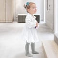 Miniatyrbillede 5 af 5: 3 par tykke strikkede strømpebukser, nyfødt baby, babystrømpebukser, bomuldsstrømpebukser