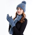 Miniatyrbilde 5 av 5: Solid Hatt, Skjerf og Hanske Tredelt Sett - Hanske- og Skjerfsett for Menn, Skjerf-Hanske-Sett for Kvinner