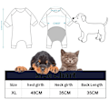 Miniatyrbillede 2 af 6: Hundepyjamas til små hunde Bløde hvalpe Onesie Kat Jumpsuit Komfortable kæledyrs tøj (Løve)