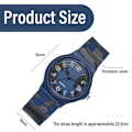 Miniatyrbillede 4 af 6: Casual Unisex Analog Kvarts Armbåndsur Simpel Silikonrem 5 Bar Vandafvisende Ur til Kvinder Mænd