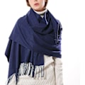 Miniatyrbilde 1 av 7: Kvinners Tykk Myk Kashmir Ull Pashmina Sjal Wrap Sjal - Varmt Ensfarget Stole