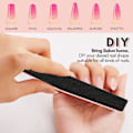 Miniatyrbillede 4 af 5: 10 stk. Manicure Frosted Papir Dobbeltsidet