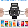 Miniatyrbilde 3 av 5: Reflekterende Armbånd Mobiltelefonholder - Universal 360° Rotasjon Underarm Armbånd - for Løping, Gåing, Trening, Sport