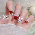 Miniatyrbillede 3 af 5: 16 stk. Negle Rhinestones Skinnende Legering 3D DIY Negle Dekoration Kanin Hoved Form Indlagt Diamant til Neglekunst med Rhinestones Perler