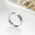 Miniatyrbilde 3 av 5: 8 mm Titanring i rustfritt stål, matt finish, hererring, vielsesring, komfortabel passform, størrelse 7-10