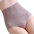 Miniatyrbillede 1 af 5: Højtaljede sømløse stramme shorts til kvinder med flade hjørner og leggings til slankende lår (sort)
