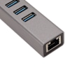 Miniatyrbild 5 av 8: USB-C Hub USB-C till RJ45-adapter 5 Gbps Plug and Play USB-dockningsstation för Windows för OS X för Linux Silvergrå
