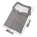 Miniatyrbillede 2 af 5: Nyfødt Baby Wrap Swaddle Tæppe Strikkesovesæk Modtagelsestæpper