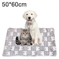 Miniatyrbilde 2 av 5: Sovesett for katt og hund, termisk teppe med tegneseriemotiv, dobbeltsidig bur