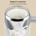 Miniatyrbild 8 av 8: Självrörande Mugg 380ml Kapacitet Elektrisk Multifunktionell 304 Rostfritt Stål Magnetisk Automatisk Blandningskopp