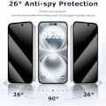 Pikkukuva 4 / 5: 2-Pack iPhone 15 Pro Max Privacy Näytönsuoja Kokonaan peittävä HD Karkaistu lasi läpinäkyvä
