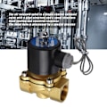 Miniatyrbillede 7 af 8: Messing Elektrisk Solenoidventil Følsom Respons Normalt Lukket Luftventil til Automatisering Udstyr AC220V