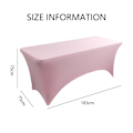 Miniatyrbild 2 av 5: Monterade bordsdukar bordskläder för 6ft rektangelbord - elastisk spandex massage cover, stretchbordsdukar för fest, bröllop, födelsedag,