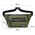 Miniatyrbild 2 av 5: Mode Fanny Pack för Kvinnor Män, Justerbara Bälten, Casual Väska för Resor Vandring Konsert Löpning