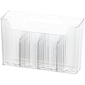 Self-Adhesive Wall-Mounted Storage Boxes for Kitchen Cabinet Doors - Kitchen Organizer for Small Items (Transparent)