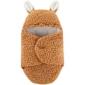 Miniatyrbillede 1 af 5: Baby Swaddle Tæppe Drenge Piger Sød Bomuld Plys Modtagelse Tæppe Blød Nyfødt Sovende Wraps