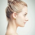 Miniatyrbillede 3 af 5: Guld dråbeøreringe niche design fornemhed studs unik temperament øreringe
