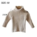 Miniatyrbild 2 av 5: Turtleneck extra tjock tröja baby basplagg för att hålla varmt