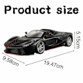 Pikkukuva 3 / 4: Bburago 1:24 urheiluauto kilpa-auton malli simuloitu seos poikien Ferrari-lelu Black