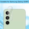 Pikkukuva 4 / 4: Samsung Galaxy S23 FE Kameran linssisuoja karkaistu lasi 0,2 mm läpinäkyvä