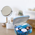 Miniatyrbillede 8 af 8: 4-delt Kosmetikpose Makeup Taske til Rejser Bærbar Makeup Taske med Moderne Marmorlook PU Læder Vandafvisende