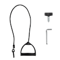 Miniatyrbild 5 av 8: Mini Stepper Bärbar Elliptisk Trappstegsmaskin LCD-Skärm Steppstegs Fitnessmaskin med Motståndband Golvmatta för Hemträning