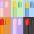 Miniatyrbilde 5 av 5: Etui i silikon for Apple Pencil 1. generasjon, pennhette + to fargede pennhetter