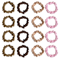 Miniatyrbilde 1 av 6: 16 stk Satin Hårbånd for Søvn Natt Scrunchie, Hårtilbehør Hårtau Hodeplagg for Kvinner