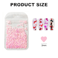 Miniatyrbilde 2 av 5: 2 Poser Hjerte Neglekunst Dekaler Hjerte Negle Glitter Flakes Skinnende Sekk for DIY Neglekunst Dekorasjoner