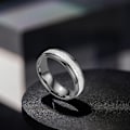 Miniatyrbillede 5 af 6: 6 mm Titanring i Rustfrit Stål Smykker Frostmat Mænds Ring Bryllupsbånd Komfortpasform Størrelse 7,8,10,11
