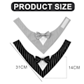 Miniatyrbilde 2 av 6: 2 stk Hundesmøkk, Hundebryllupsbandana med Sløyfe, Bursdagskostyme Justerbar, for Små Mellomstore Store Kjæledyr