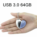 Miniatyrbillede 4 af 6: Kreativ Hjerteformet USB Flash Drive 64 GB