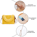 Miniatyrbild 3 av 5: Vävd stråväska, crossbody-väska, semesterväska