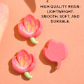 Miniatyrbilde 3 av 5: 60 stk Harpiks Blomster Flatback Knapper for DIY Hårklipp Hodebånd Scrapbooking Pynt