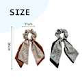 Miniatyrbilde 2 av 6: Pakke med 2 knutede sløyfebånd for hår, hårskjerf, hårbånd, scrunchie, hestehaleholder for kvinner og jenter