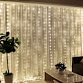 Miniatyrbild 2 av 5: Strängljusgardin, USB -driven Fairy Lights för sovrumsvägg Party$Lights Idealisk för utomhusbröllopsinredning Flera färger$Gardinbelysning interiör
