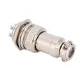 Pikkukuva 7 / 8: 5 kpl Ilmailupistokkeet, Uros- ja Naarasjohdot, Paneelin Virta, Alusta, Metallivarusteet GX16 16mm 450V4pin