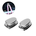 Miniatyrbilde 1 av 8: 2 stk Bilkrok Mini Henger Sinklegering Multifunksjonell Oppbevaringsholder for Handlepose Nøkkel USB-kabel Hodetelefoner Sølv