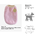 Miniatyrbillede 2 af 5: Varmt plys hundevest Vinter blød uldforet sweater Hvalp Kat Sød hvalp killing tøj