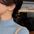 Miniatyrbillede 2 af 7: Øreringe til piger og kvinder, chunky hoops i multipak, øreringe til fødselsdagsfestgaver