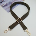 Miniatyrbild 2 av 5: Bred handväskremmar ersättning justerbar crossbody guld hårdvara canvas axelrem för kvinnor