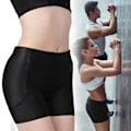 Miniatyrbild 1 av 8: Hip Up Padded Enhancer för Kvinnor Sömlös Plump Crotch Stretchig Andningsbar Butt Padded Underkläder Svart L