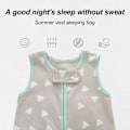 Miniatyrbild 3 av 5: Barnpyjamas i sommar - endelssommar-väst swaddle