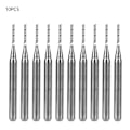 Miniatyrbilde 2 av 2: 10 stk Wolframkarbid CNC Kornfreser Skjæring Frøsmøring (1,1 mm)
