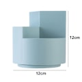 Miniatyrbillede 2 af 5: Multifunktionel rund penneholder, roterende opbevaringsboks