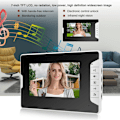 Miniatyrbild 3 av 8: 7 tum LCD IP Fingeravtryckslösenord Fjärrkontroll IR Video Smart Dörrklocka Monitor Intercom (EU-kontakt)