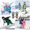 Miniatyrbilde 5 av 5: Tegneserie tykke skiglover vindtette vanntette sklisikre lange mansjettglover
