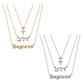 Miniatyrbillede 1 af 5: 6 stk. Zodiac Constellation Lagt Halskæder til Kvinder Piger, Constellation Vedhæng Halskæde Brev Horoskop Halskæde Smykker Fødselsdagsgave